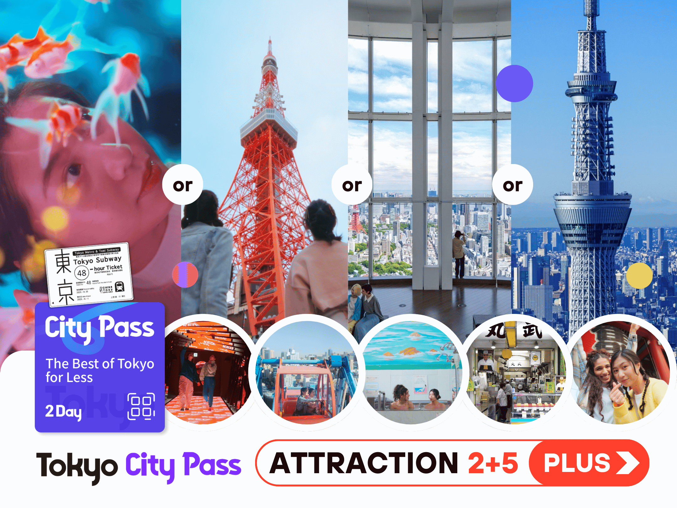 【日本】東京｜Tokyo City Pass + 景點通票2日券｜擴大版