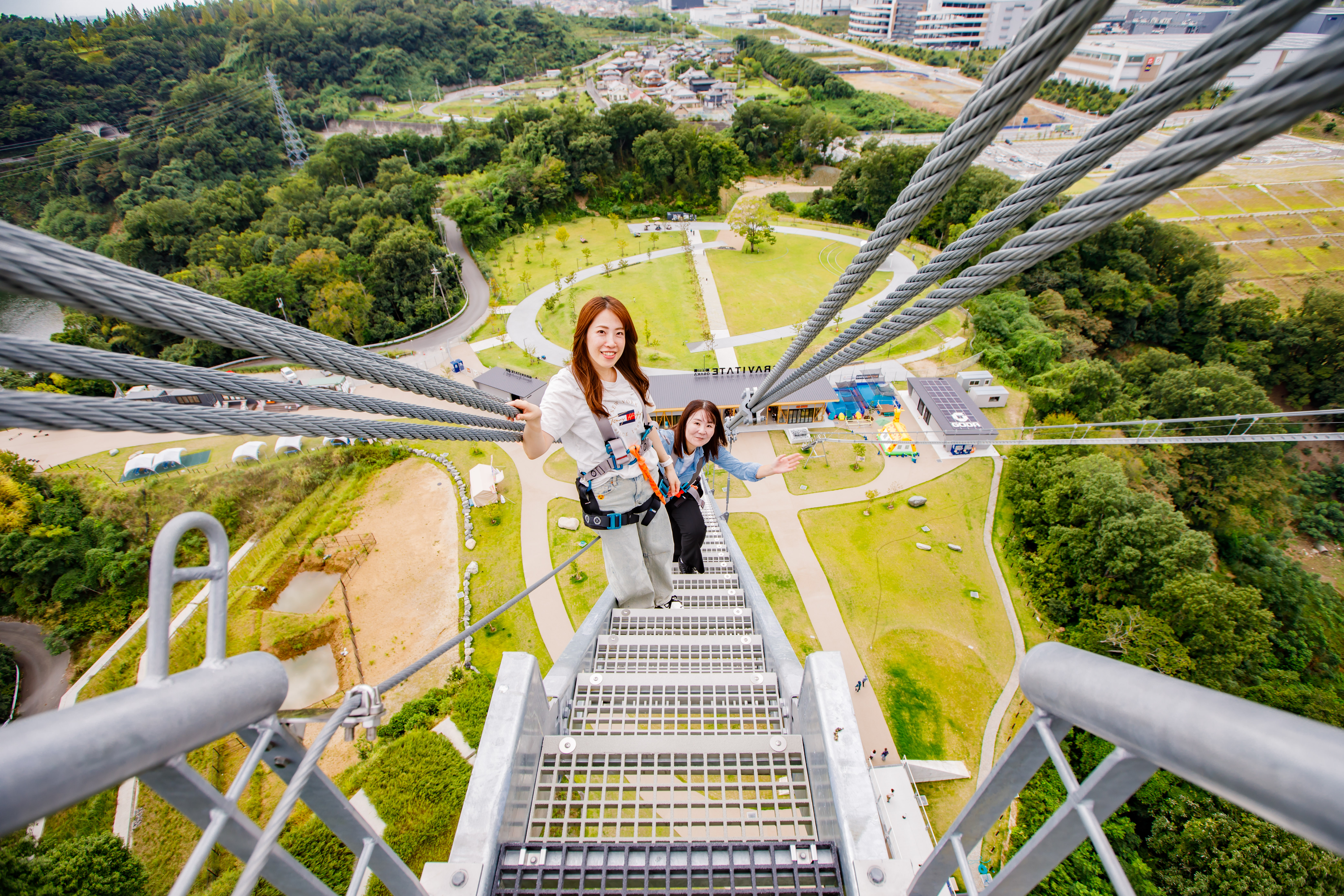 日本最長！世界で3番目に長いつり橋『GODA BRIDGE』を渡り、地上60mの