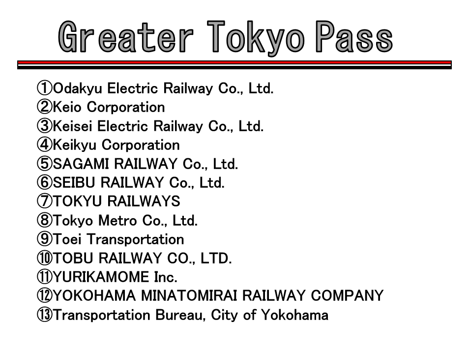 Greater Tokyo Pass