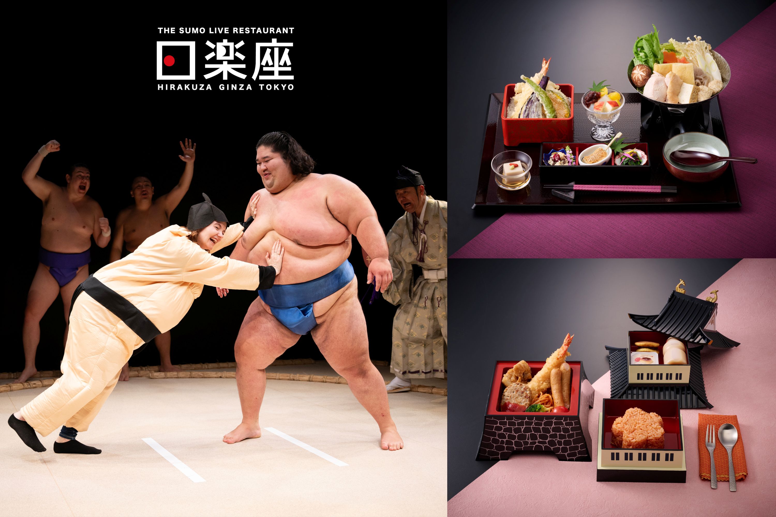 THE SUMO LIVE RESTAURANT HIRAKUZA GINZA TOKYO: Sumo Show with Meal Plan