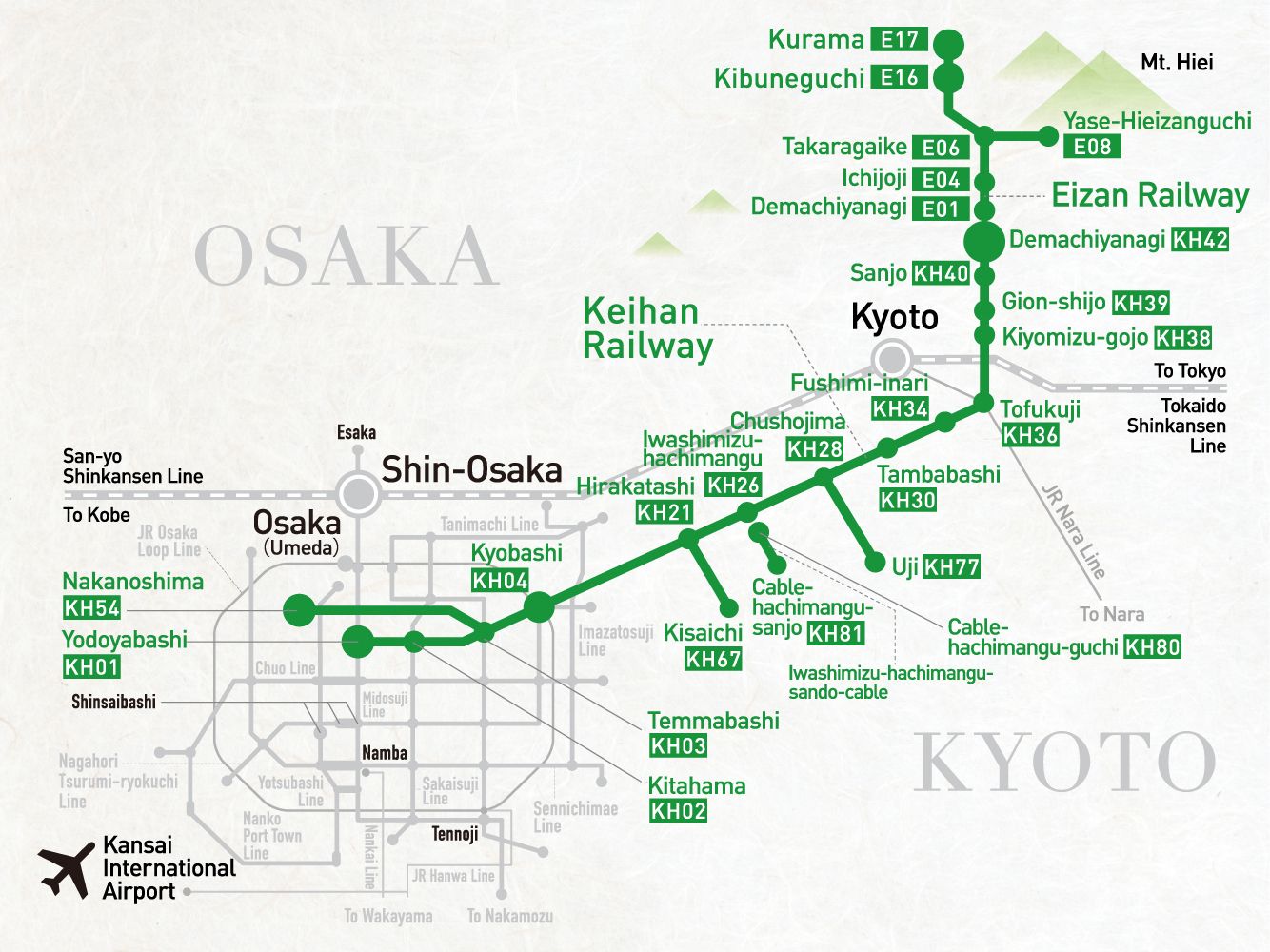 【デジタル乗車券】KYOTO-OSAKA SIGHTSEEING PASS ＜Greater KURAMA & KIBUNE area＞