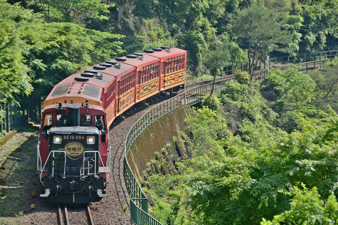 嵯峨嵐山トロッコ列車 人気 スーツケース