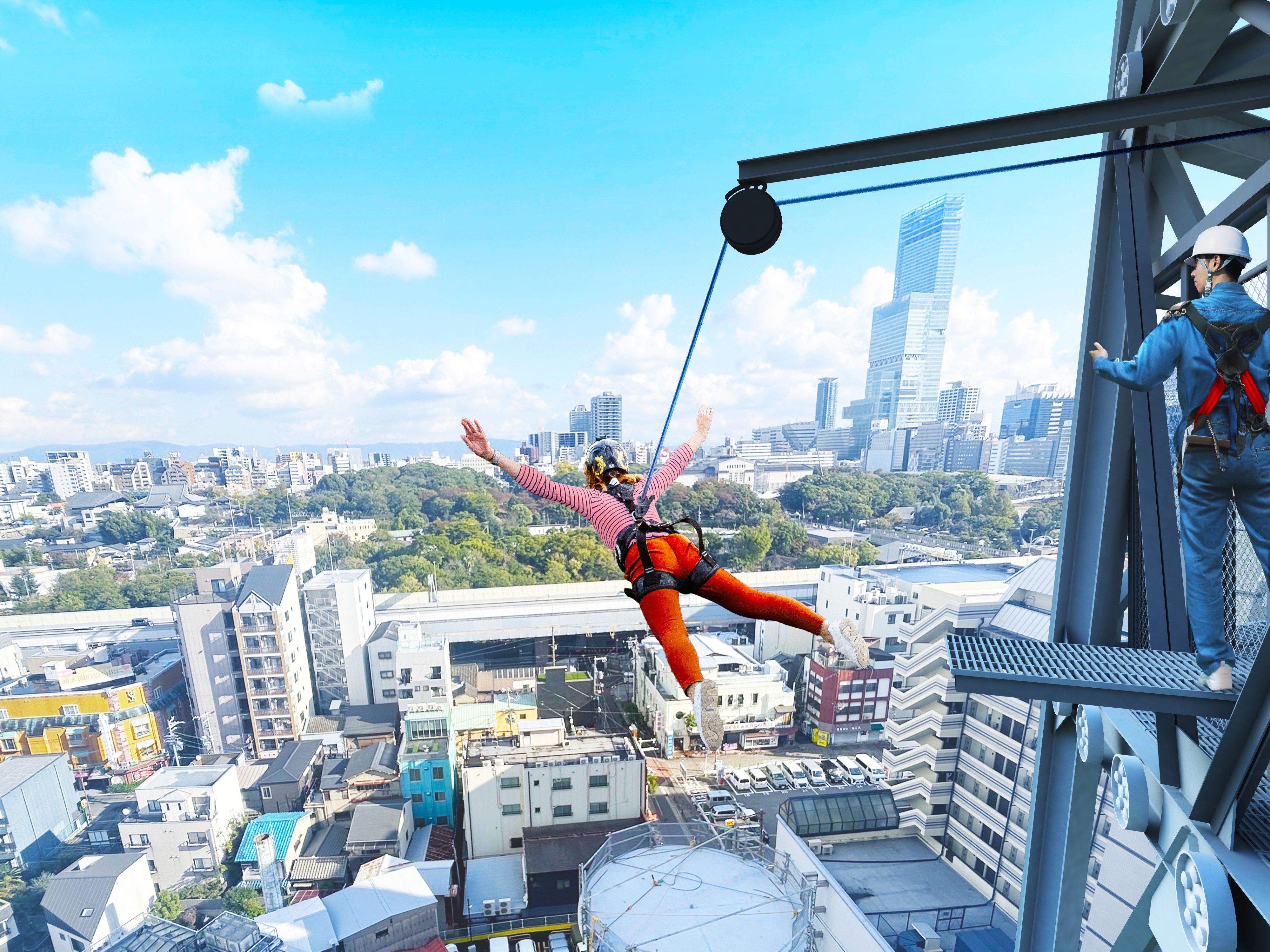 Tsutenkaku “DIVE & WALK” Experience